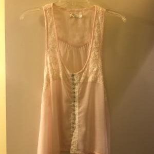 tank blouse in pale pink